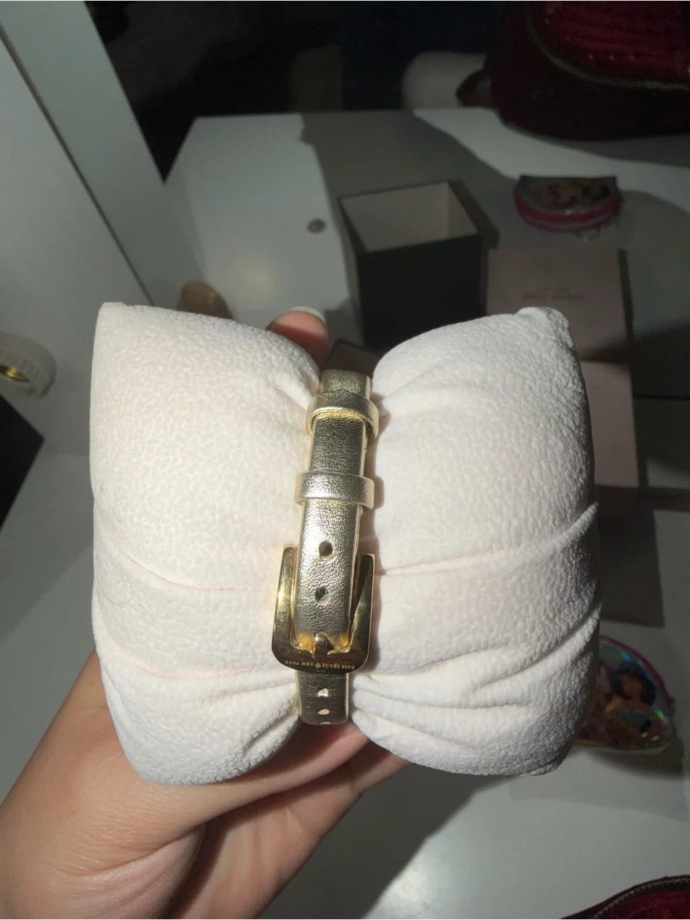 kate spade Gold Tone Watch with White Dial